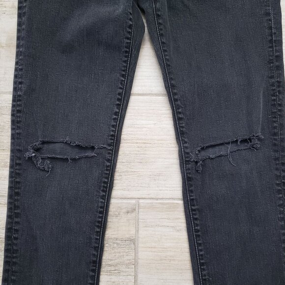 Abercrombie & Fitch Jeans Men's Athletic Skinny Stretch Open Knee Charcoal 32x34 - Picture 9 of 9